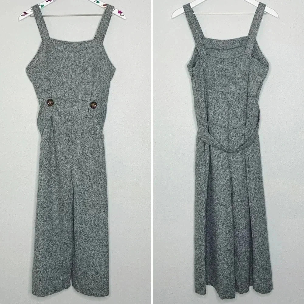 Sage the Label Square Neck Cropped Jumpsuit - Picture 2 of 8